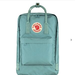NWT Fjallraven Kanken Laptop 17" Backpack in Sky Blue